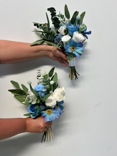 Bridal Blue Wedding Bouquet