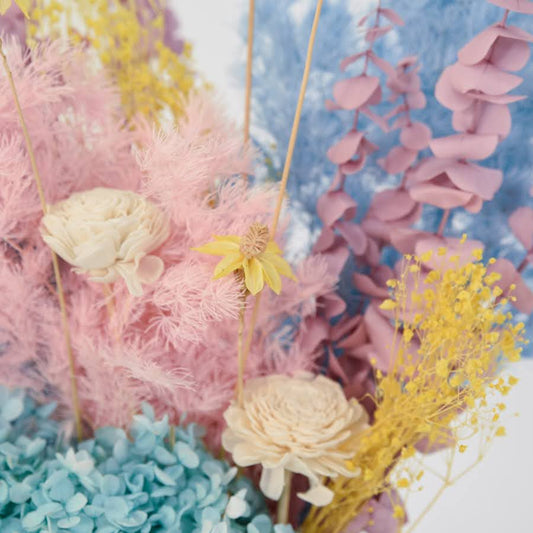 Pastel Dried Flower Arrangement