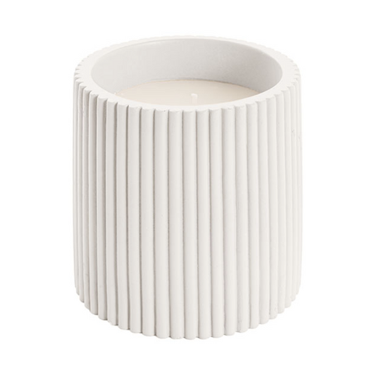 white candle on white backgroung