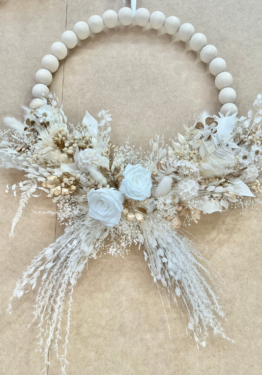 White Christmas Wreath