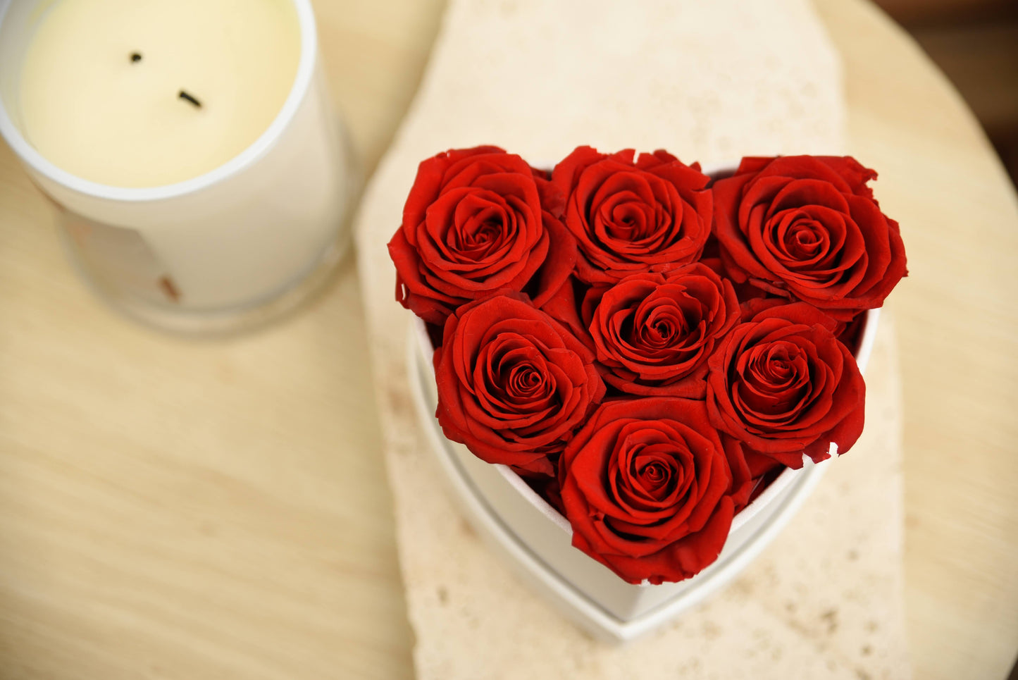 Small Heart Shape Everlasting roses