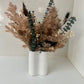 Mini Ribbed Vase with dried flowers