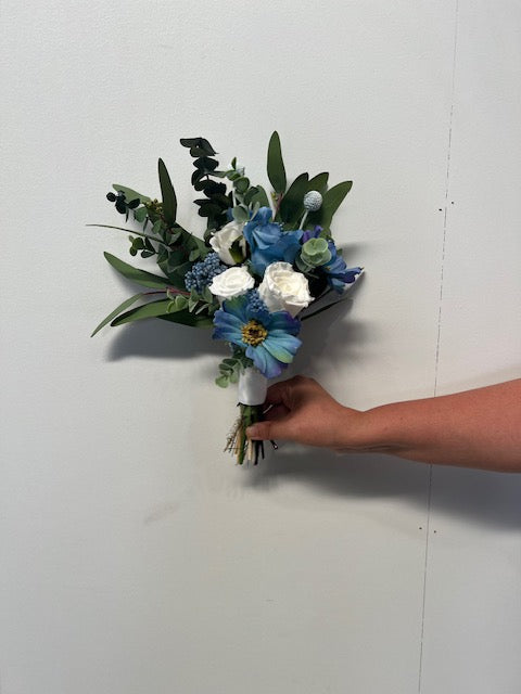 Bridal Blue Wedding Bouquet