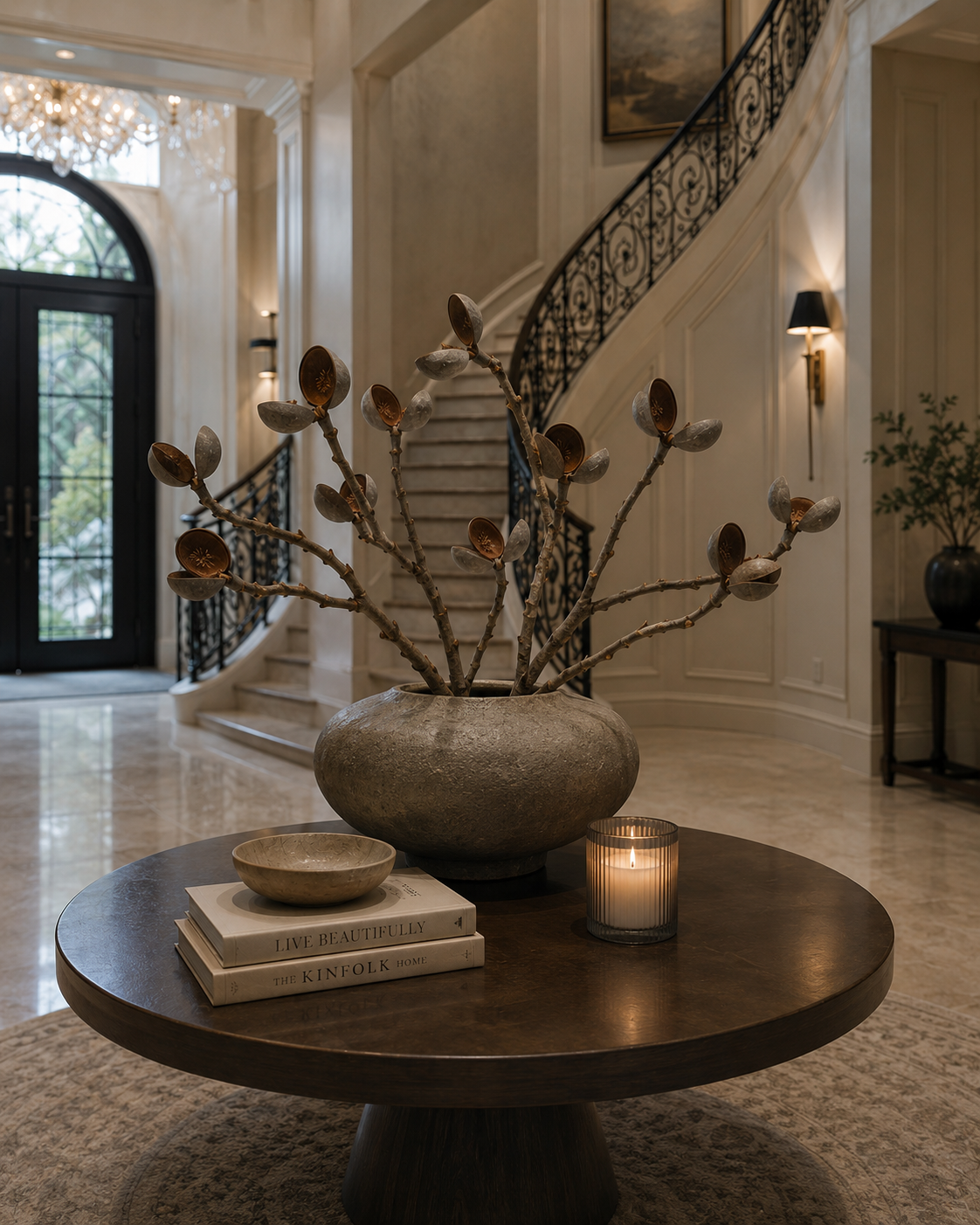 Australian Native Hakea Seed Pods in Luxury Hotel Lobby
