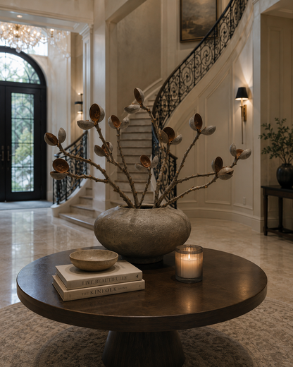 Australian Native Hakea Seed Pods in Luxury Hotel Lobby