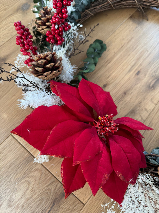 wreath on floor