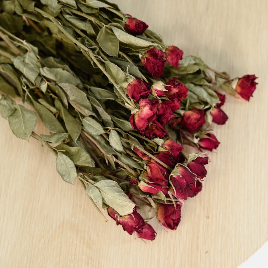 Dried Roses – Peach and Petals Dried Flowers