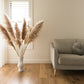 Pampas in a floor vase, perfect for the home