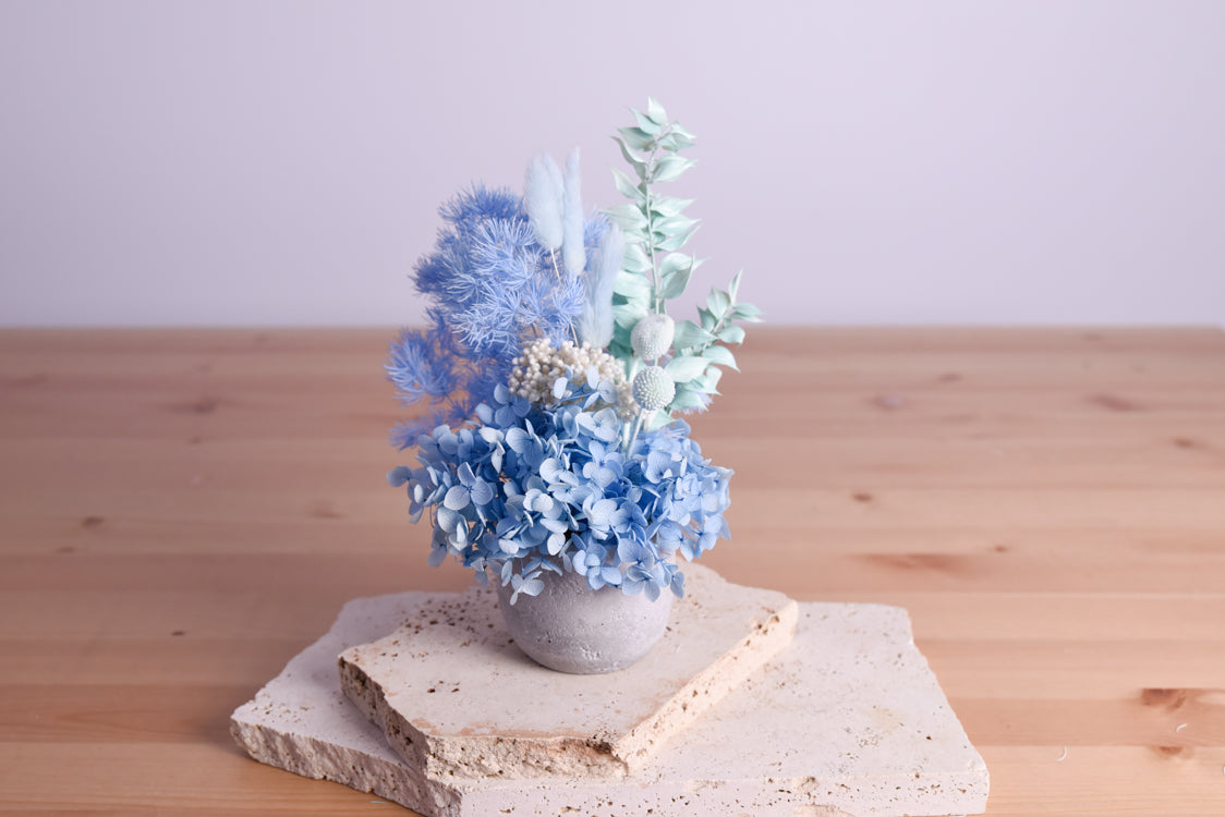 mini blue flowers