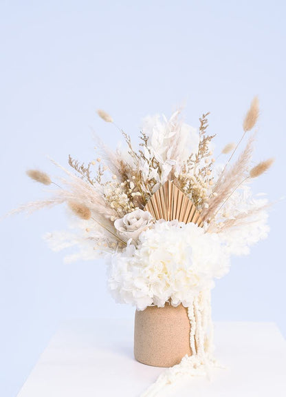 Dried Flowers on Blue back drop